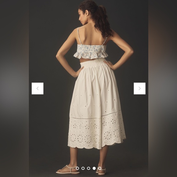 Anthropologie Maeve Embroidered Skirty Culottes, Various Sizes NWT - Picture 4 of 9